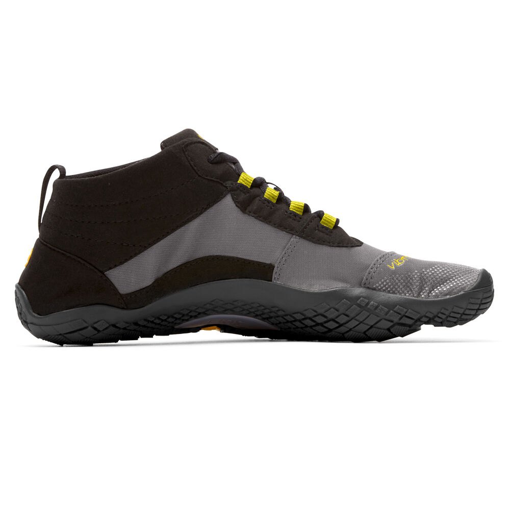 Vibram Five Fingers Mens Barefoot Shoes - Black/Grey - V-Trek - 23549-LXRA